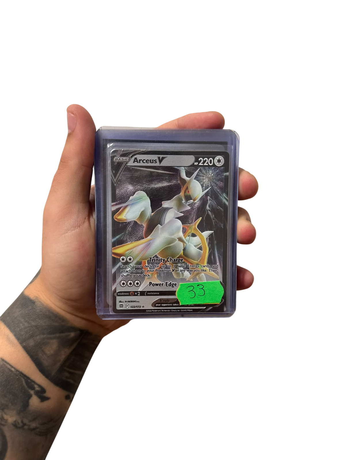 Arceus V (BRS 122) - METAL CARD - Ingles