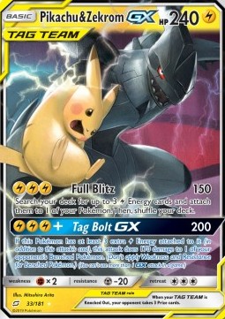 Pikachu & Zekrom GX (TEU 33) Team Up - Español