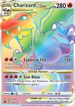 Charizard V-ASTRO (BRS 174) Astros Brillantes - Español