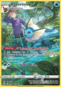 Vaporeon (BRS TG02) Astros Brillantes - Ingles