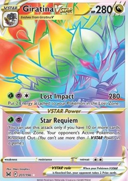 Giratina V-ASTRO (LOR 201) Origen Perdido - Español