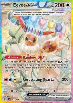 Eevee ex (PRE 167) Evoluciones Prismáticas - Ingles