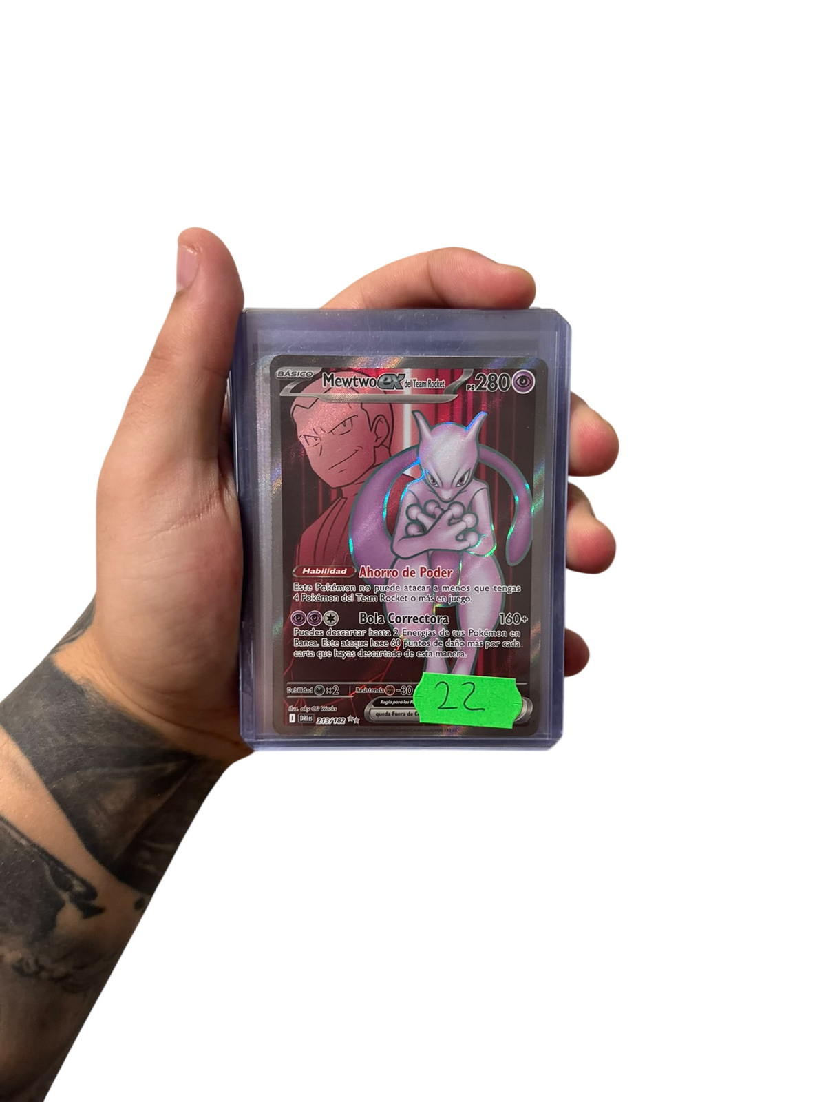 Mewtwo ex del Team Rocket (DRI 213) - Español
